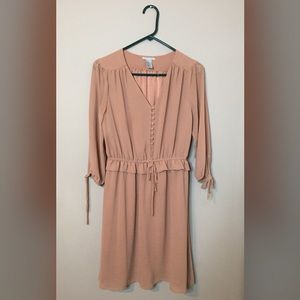 H&M Vintage inspired Dusty rose dress